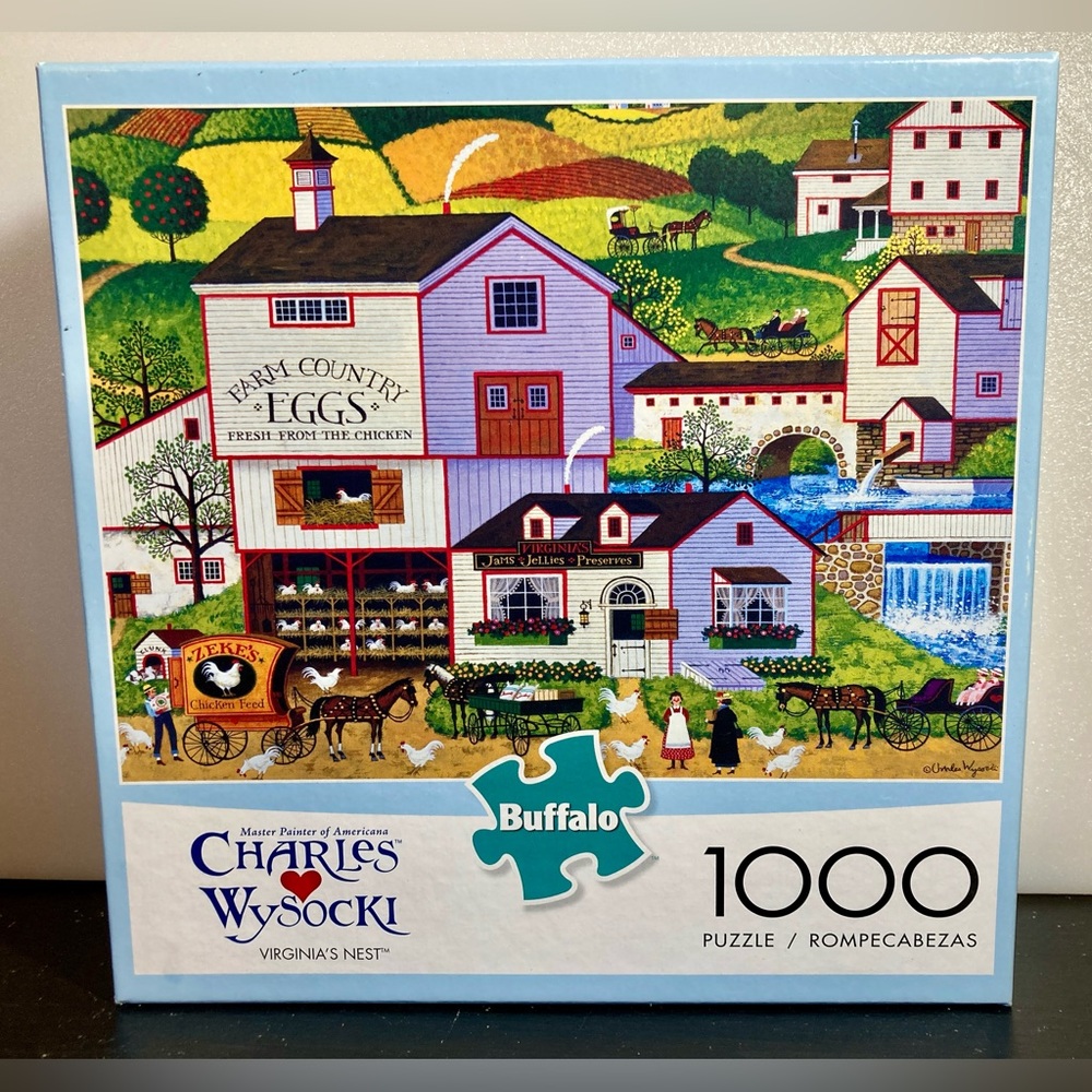 Buffalo jigsaw puzzle - Charles Wysocki “Virginia’s Nest” - 1000 pc